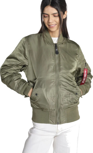 Alpha Industries Dame Jakker Grønn L,