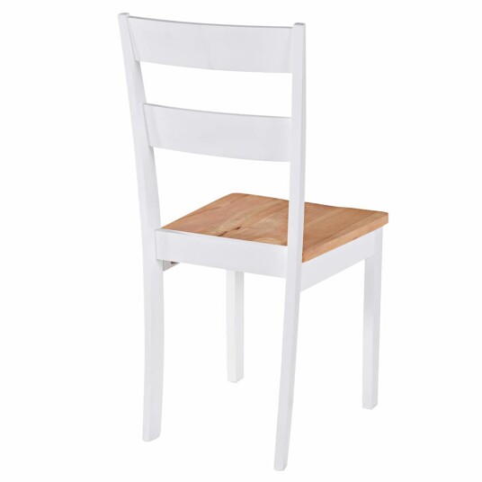 Spisestoler 2 stk gummitre - hvit Spisestoler 2 stk gummitre - hvit