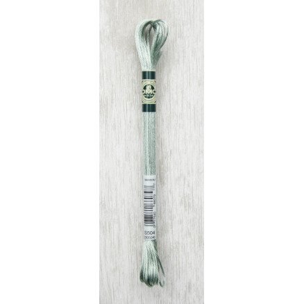 DMC Mouliné Satin Floss Broderigarn 504 Lys Grågrønn