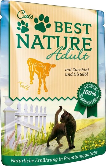 Best Nature Våtfôr Adult Cat Kalv Med Squash & Distelolje 16 X 85 G Best Nature Våtfôr Adult Cat Kalv Med Squash & Distelolje 16 X 85 G