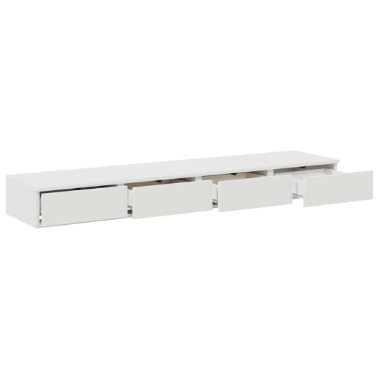 Sengeskuffer Hvit 135x36,5x16,5 cm Laget av Tre Sengeskuffer Hvit 135x36,5x16,5 cm Laget av Tre
