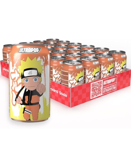 24 stk Naruto Orange Soda Brus med Appelsinsmak ULTRAPOP Helt Brett 24x330 ml Japan 24 stk Naruto Orange Soda Brus med Appelsinsmak ULTRAPOP Helt Brett 24x330 ml Japan