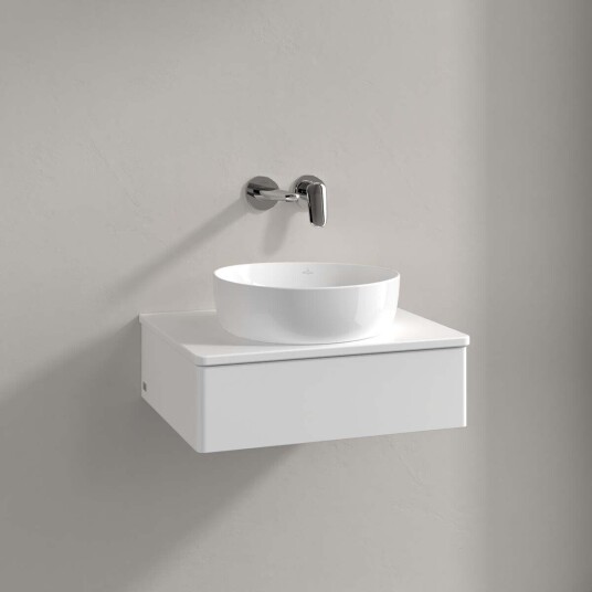 Villeroy & Boch Antao Servantskap med 1 skuff 60x50x19 cm u/lys Hvit Matt