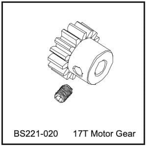 BSD 221-020 -17T Motor Gear