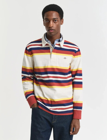 GANT Striped Heavy Rugger - Multi/patterned - XL GANT Striped Heavy Rugger - Multi/patterned - XL