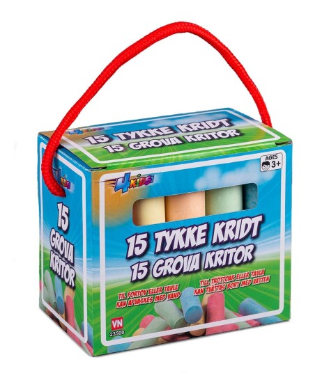 Tykke Kritt i eske 15stk 4 Kids