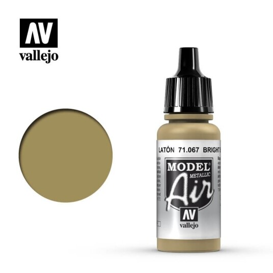 Vallejo Model Air Bright Brass Metallic 17ml (71.067)