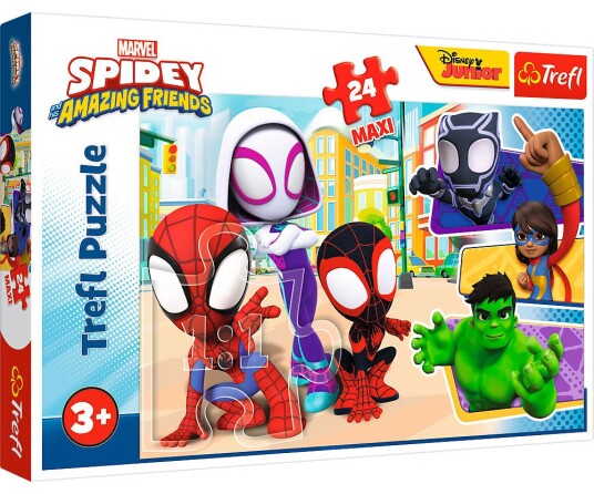 Trefl Maxi Puzzle 24 brikker Spidey & Friends Spiderman Trefl Maxi Puzzle 24 brikker Spidey & Friends Spiderman