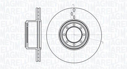 Bremseskive MAGNETI MARELLI 361302040488