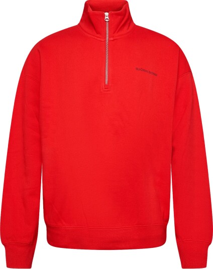 Björn Borg Borg Oversized Half Zip FLAME SCARLET XL