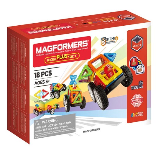 Magformers Wow Plus Sett 18 Deler