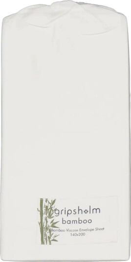 Gripsholm Envelope Sheet Bamboo 140X200Cm White 140X200 Cm   White   140X200CM