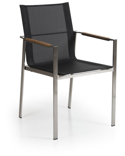 Brafab Gotland spisestol Rustfritt stål/teak Grå Brafab Gotland spisestol Rustfritt stål/teak Grå