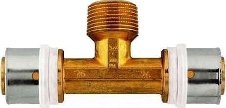 Herz Krympet T-Stykke 20X2-3/4"-20X2 Gz