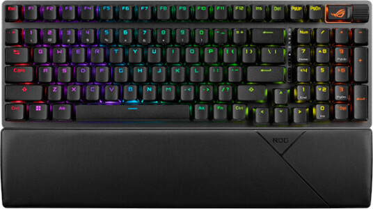 ASUS ROG Strix Scope II 96 Trådløst Gamingtastatur med RGB - Nordisk Layout - Svart