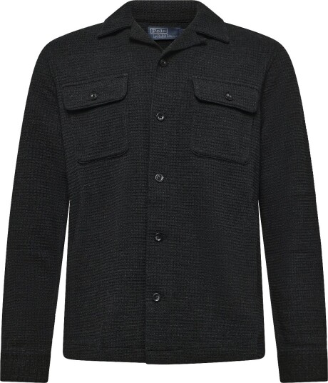 Polo Ralph Lauren Waffle Knit Camp Shirt BLK HEATHER XXL Polo Ralph Lauren Waffle Knit Camp Shirt BLK HEATHER XXL