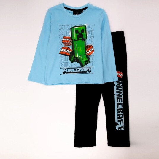Minecraft Pysjamas TNT Creeper 140 / 10 år Barn Gutt/Jente 95% bomull/5% viskose