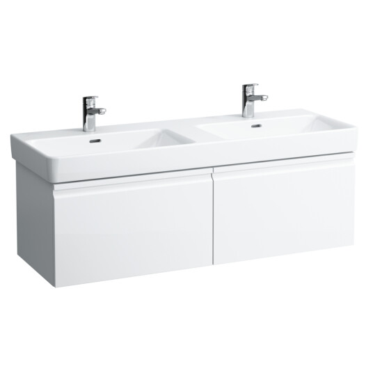 LAUFEN PRO S SERVANTSKAP 126 CM 1 SKUFF & 1 INNVENDIG SKUFF HVIT MATT