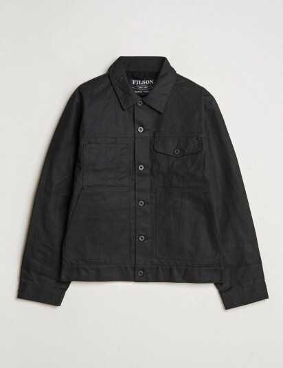 Filson Short Lined Tin Cloth Cruiser Black Filson Short Lined Tin Cloth Cruiser Black