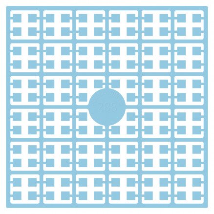 Pixelhobby Midi Perler 288 Ekstra lys Blå Kornblomst 2x2mm 144 pixels