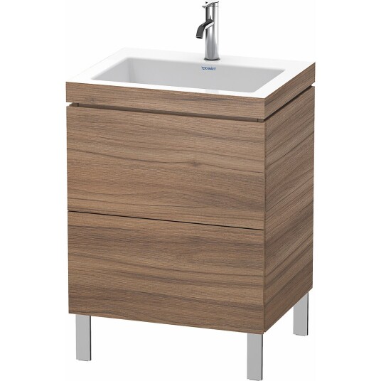 Duravit L-Cube Servantskap m/2 skuffer 600x698x480 mm Natur Valnøtt
