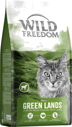 Wild Freedom Tørrfôr Adult Green Lands Med Kornfri Oppskrift Ny Lam 2 kg