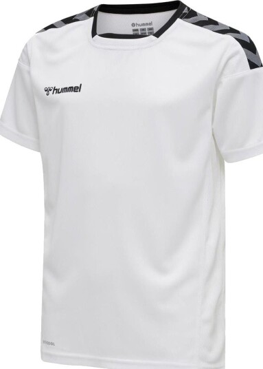 Hummel Spillerdrakt Authentic Poly Hvit/svart Barn størrelse 128 cm