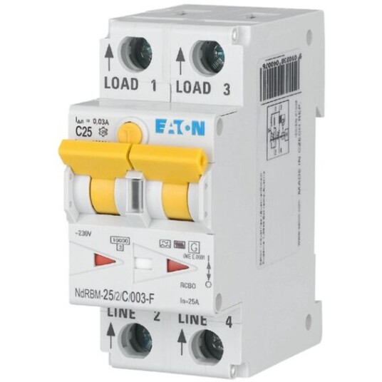Eaton Jordfeilautomat xDigital NdRBM-25/2/C/003-F Eaton - 1611928 Eaton Jordfeilautomat xDigital NdRBM-25/2/C/003-F Eaton - 1611928