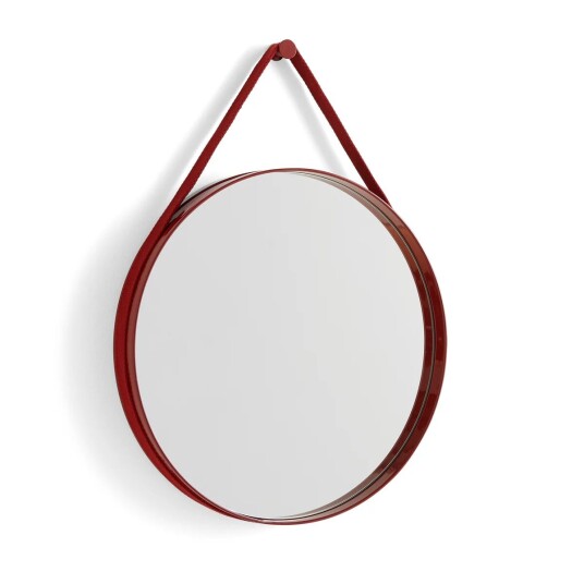 HAY Strap Mirror speil Red HAY Strap Mirror speil Red