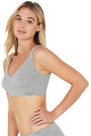 Boody Shaper Crop Bra Lysegrå Str. L