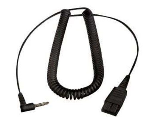 Jabra Hodetelefonkabel for BIZ 1500, 2300, 2400 - Svart Minijakk med Quick Disconnect Jabra Hodetelefonkabel for BIZ 1500, 2300, 2400 - Svart Minijakk med Quick Disconnect