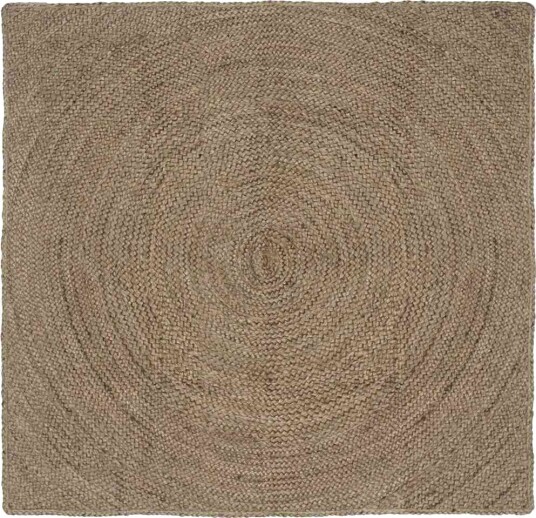 Områdetepper Grå 160 x 160 cm Jute