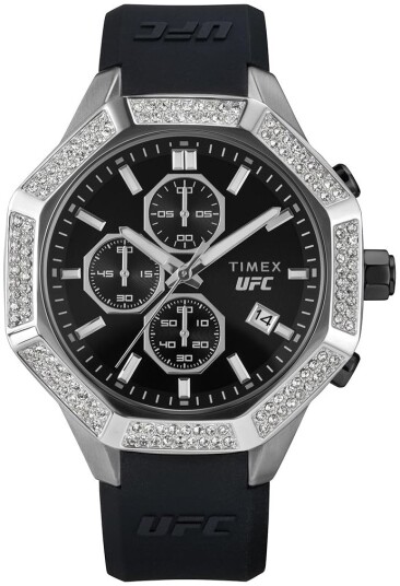 Timex Herreklokke TW2V99300 Ufc Sort/Gummi Ø45 mm