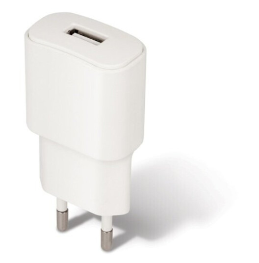 Forever USB-vegglader, 2A, hvit