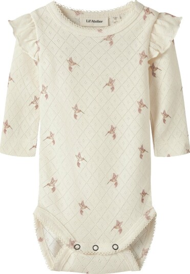 Lil"Atelier Nbfrachello Tyl Ls Slim Body Hea Lil Cream 68 Lil"Atelier Nbfrachello Tyl Ls Slim Body Hea Lil Cream 68