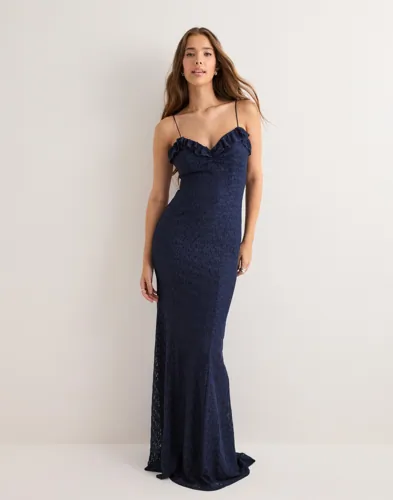 Nelly Blå Lovely Lace Dress