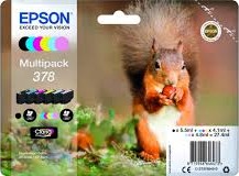 Epson T378 blekkpatron combo pack 6 stk - C13T37884010 Original - C/Y/M/K/LC/LM 27,4 ml Epson T378 blekkpatron combo pack 6 stk - C13T37884010 Original - C/Y/M/K/LC/LM 27,4 ml