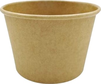 Papbæger Soup To Go 25 Cl 8 Oz Ø96x60 Mm Kraft/Pe Brun,16 Ps X 50 Stk/Krt