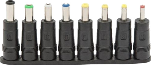 Luxorparts Universelt adapterkit 5,5x2,1 mm