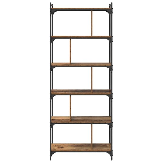 Bokhylle Gammelt tre 76 x 32 x 192 cm Konstruert tre