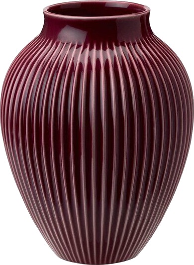 Knabstrup Keramik Ripple vase 20 cm berry