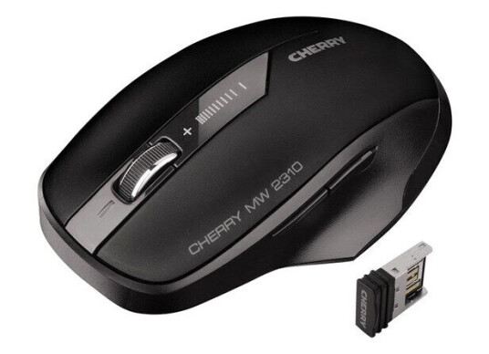 Cherry MW 2310 Trådløs Optisk Mus med 2400 DPI - Svart