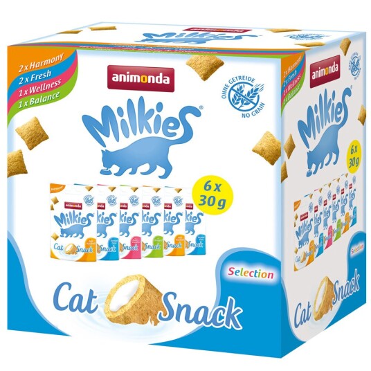 Animonda Mixed Pack Milkies Sprø Krokettputer 6 X 30 G (4 Sorter)