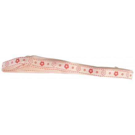 Infinity Hearts Stoffbånd/Labels bånd Blomster ass motiver Rød 15mm 3 meter
