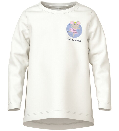 Name It Genser NmfViolet Cloud Danser/Søt Princess 2 år 92 Genser Hvit