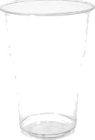 Plastglas 40 Cl Bioware H133 Mm Ø95 Mm Bionedbrydelig Pla Klar,16 Pk X 50 Stk/Krt