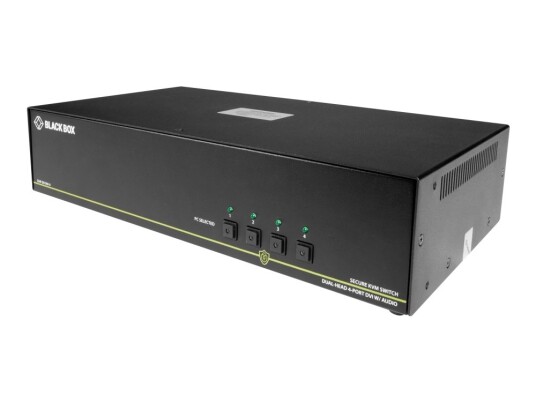 Black Box Secure Niap - Dual-Head - Kvm / Lydsvitsj - 4 X Kvm/Lyd - 1 Lokalbruker - Stasjonær - Taa-Samsvar Black Box Secure Niap - Dual-Head - Kvm / Lydsvitsj - 4 X Kvm/Lyd - 1 Lokalbruker - Stasjonær - Taa-Samsvar