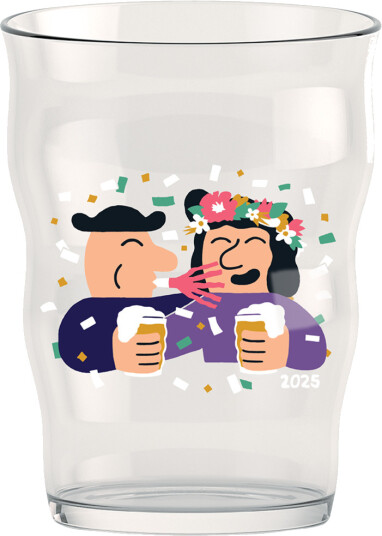 Holmegaard   Mikkeller ølglass pint 2025 jubileum 40 cl klar