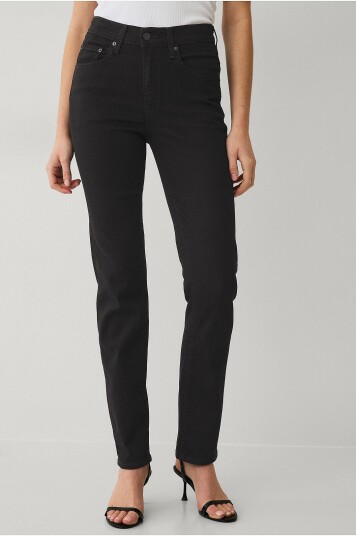 Levi's Jeans 724 High Rise Straight London Svart Levi's Jeans 724 High Rise Straight London Svart