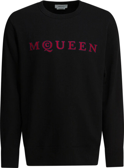 Alexander McQueen, Herre, Gensere & Hettegensere, Svart, M,